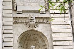 03 Man Seated On Sphynx Represents Truth By Sculptor Frederick William MacMonnies To The Left Of The Entrance To New York City Public Library Main Branch.jpg